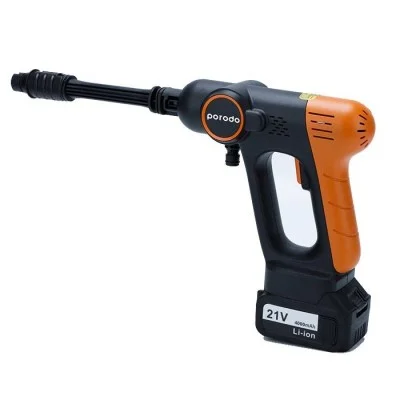 Porodo 4000mAh Portable Car Wash Machine - Black-Orange